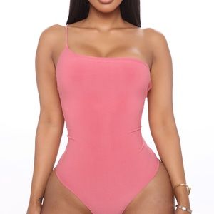 slay with me one shoulder body suit